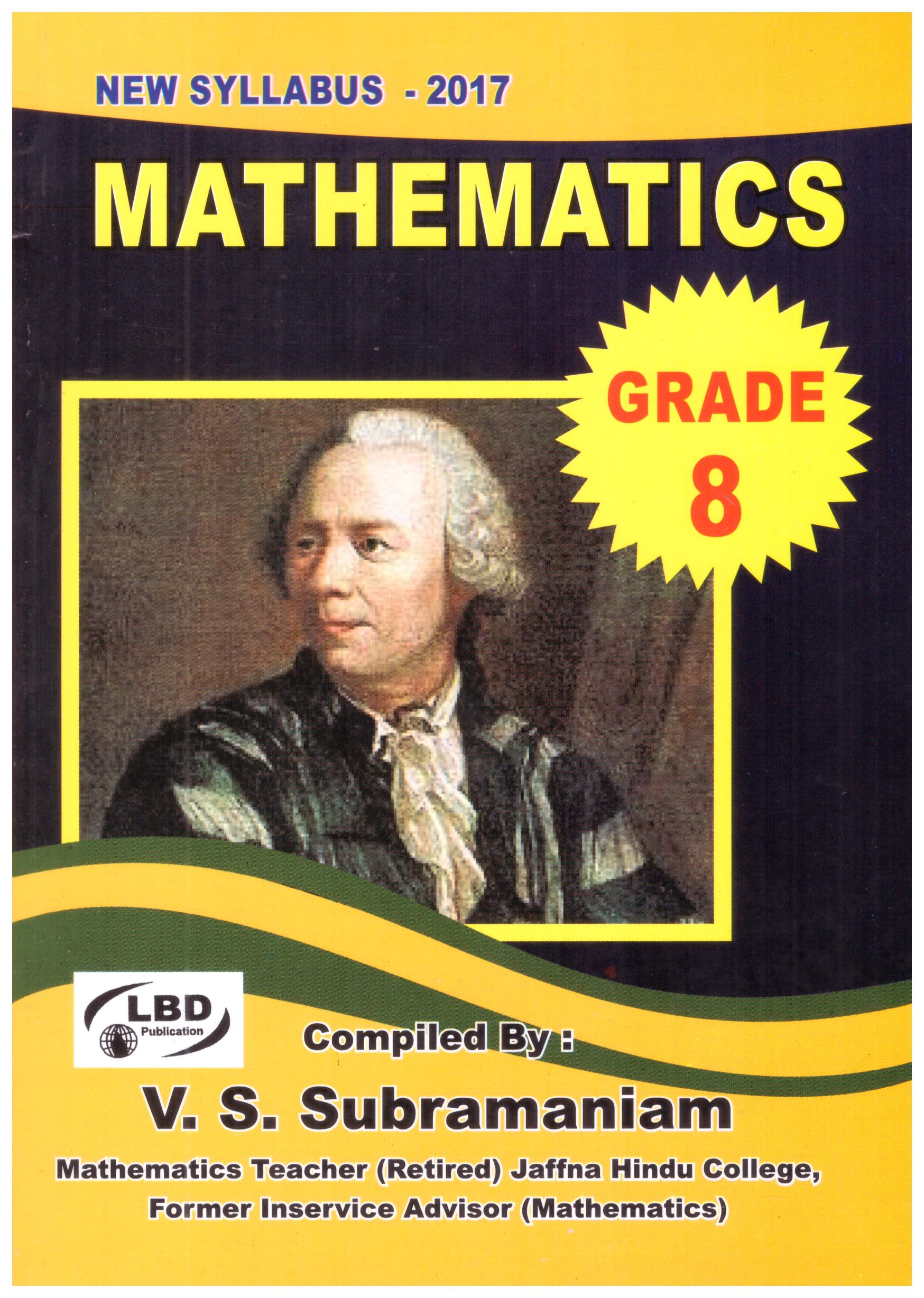 Mathematics Grade 8 New Syllabus - 2017