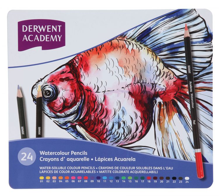 Derwent Academy 24 Watercolour Pencils