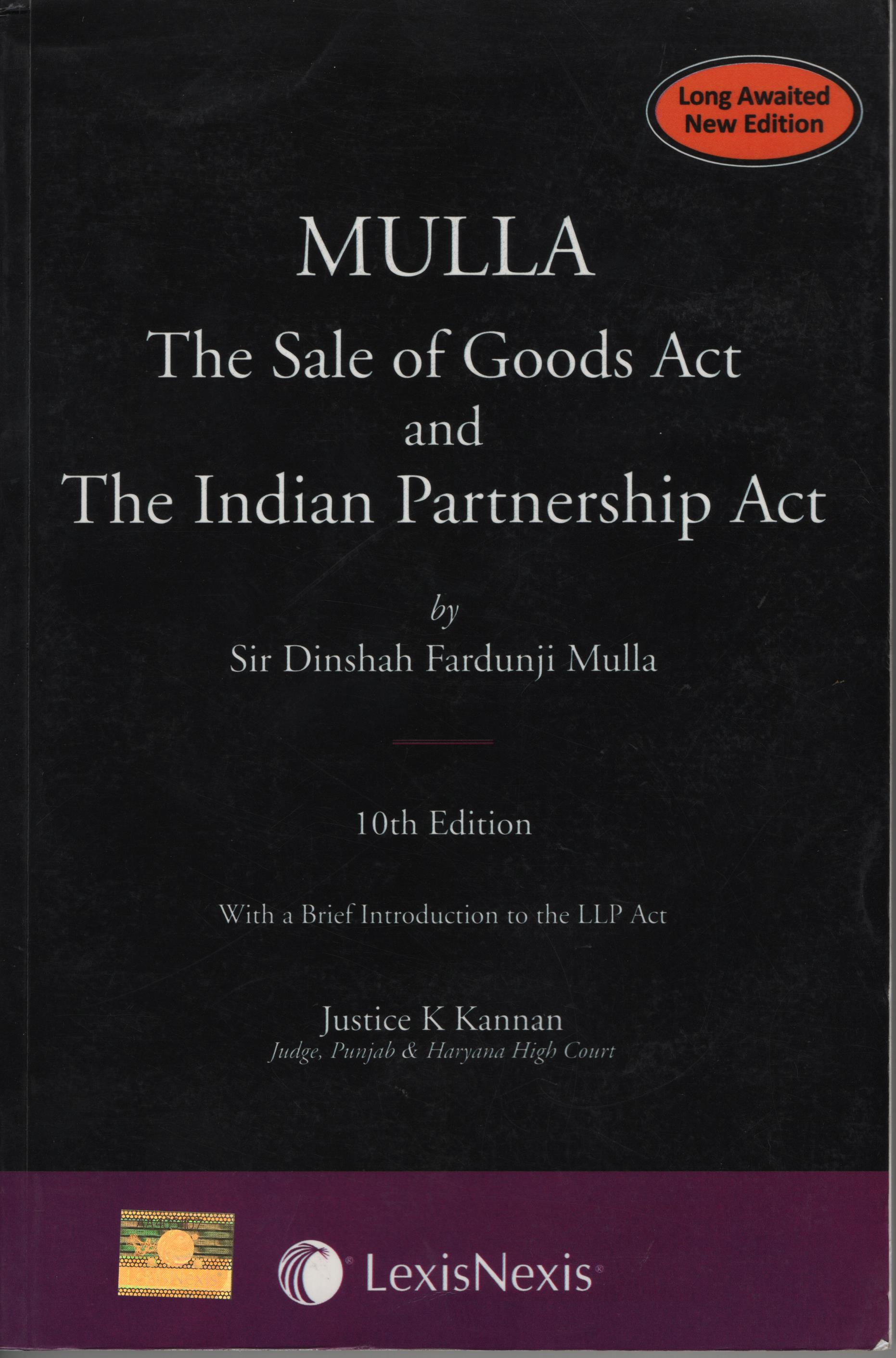 The Sale of Goods Act and The Indian Partnership Act