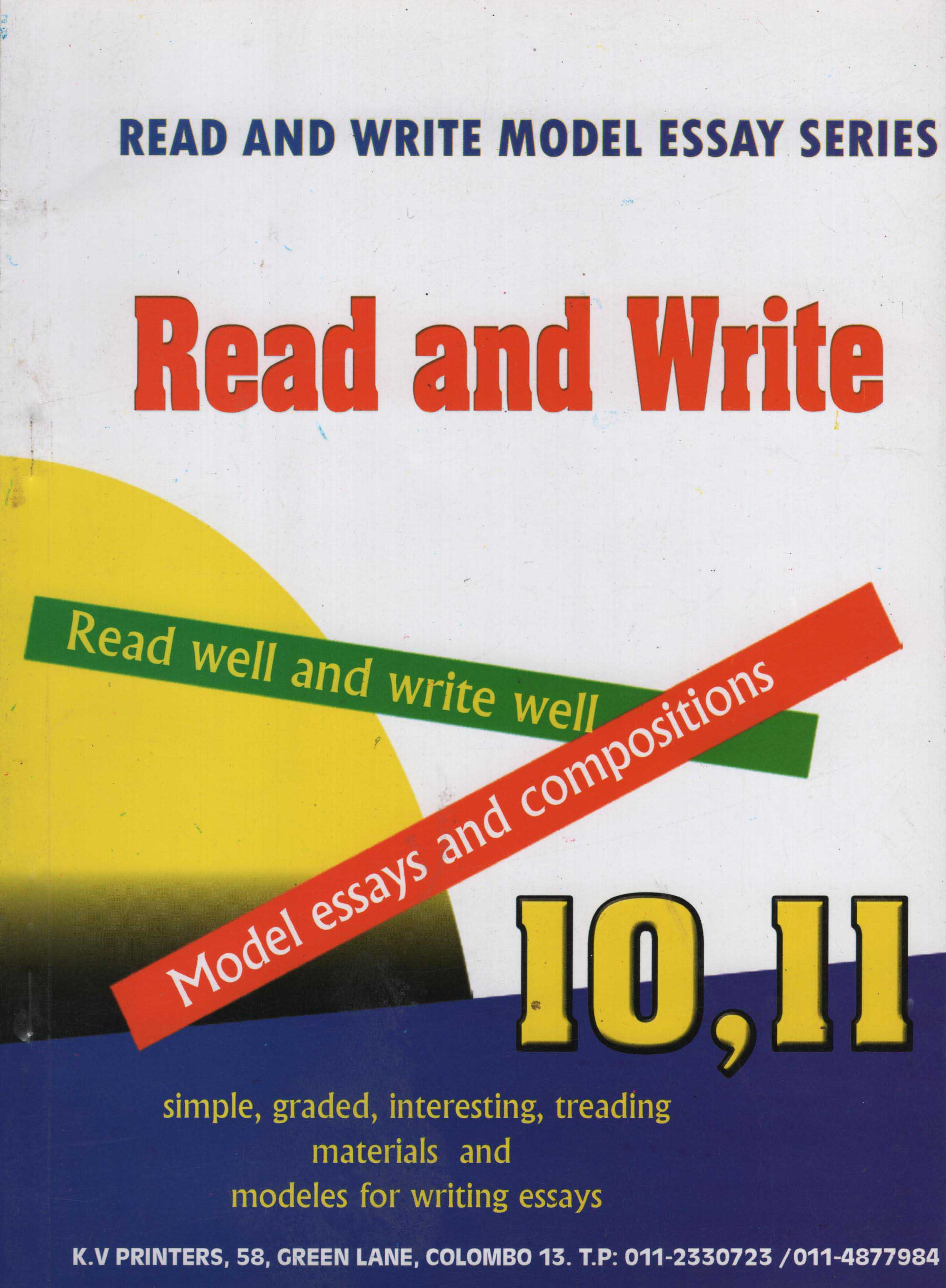 Read and Write Model Essays and Compositions Year 10 - 11