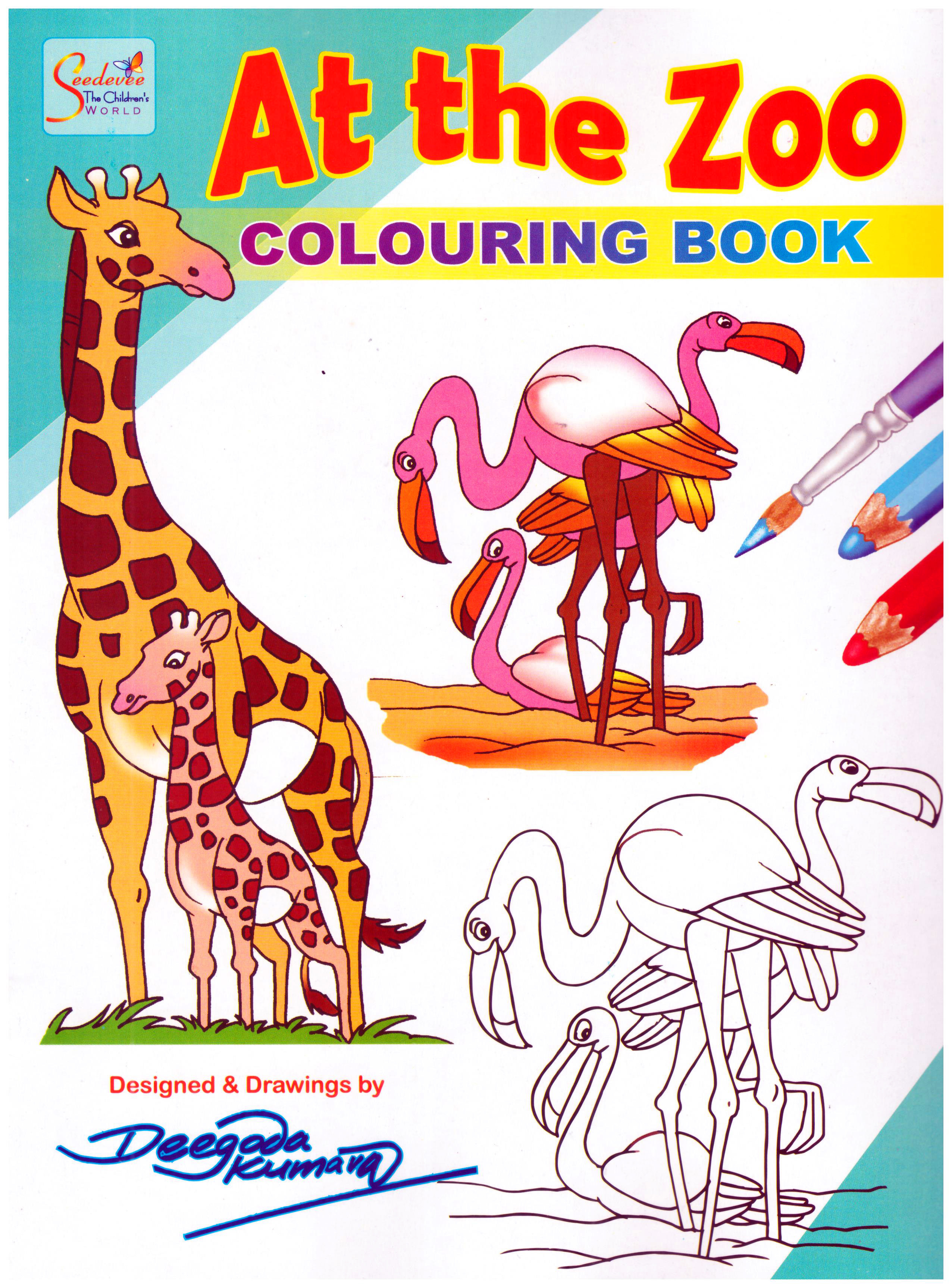 Seedevee At the Zoo Colouring Book