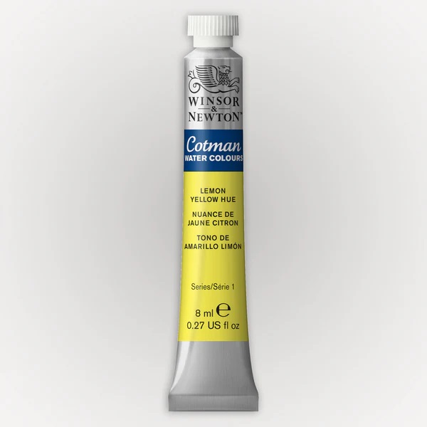 Winsor & Newton Cotman Water Colour Tube Lemon Yellow Hue 8ml 