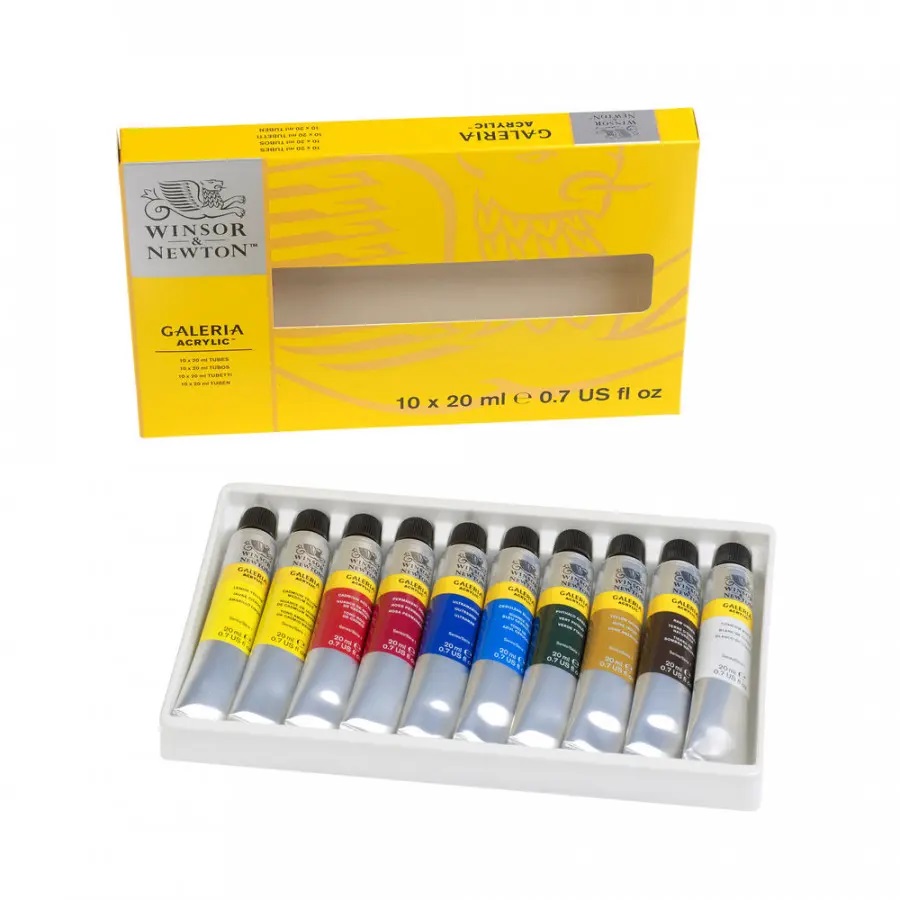 Winsor & Newton Galeria Acrylic Colour 10 Tube Set 20ml 