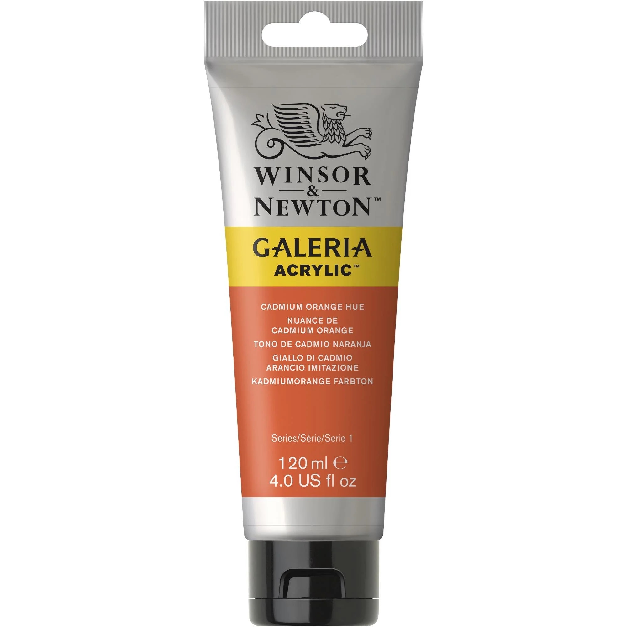 Winsor & Newton Winton Acrylic colour Cadmium Orange Hue 120ml 