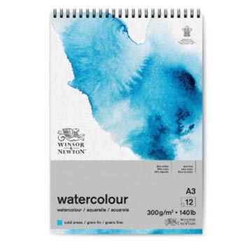 Winsor & Newton watercolour pad A3 300g/m Spiral 12 sheet 