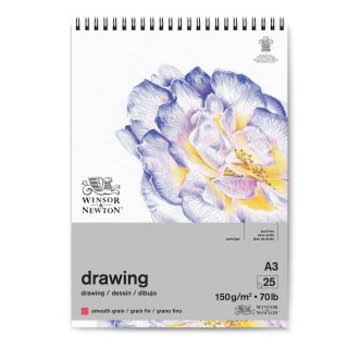 Winsor & Newton Drawing Pad Spiral Smooth 150 gsm A4 25 sheet 
