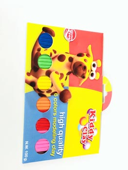 Kiddy Clay 6 colors modeling clay