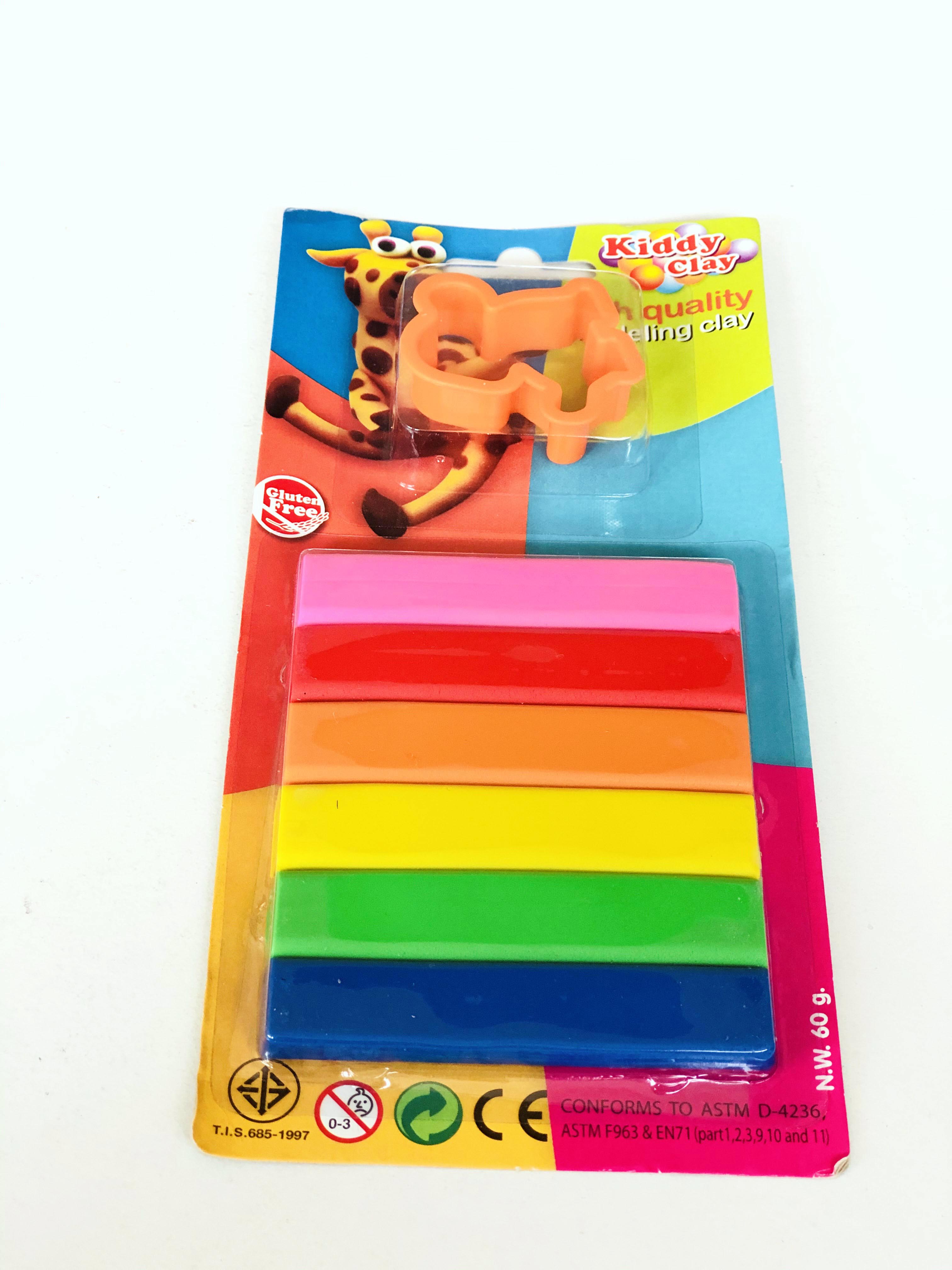 Kiddy Clay 6 color Flat Streps 10142594