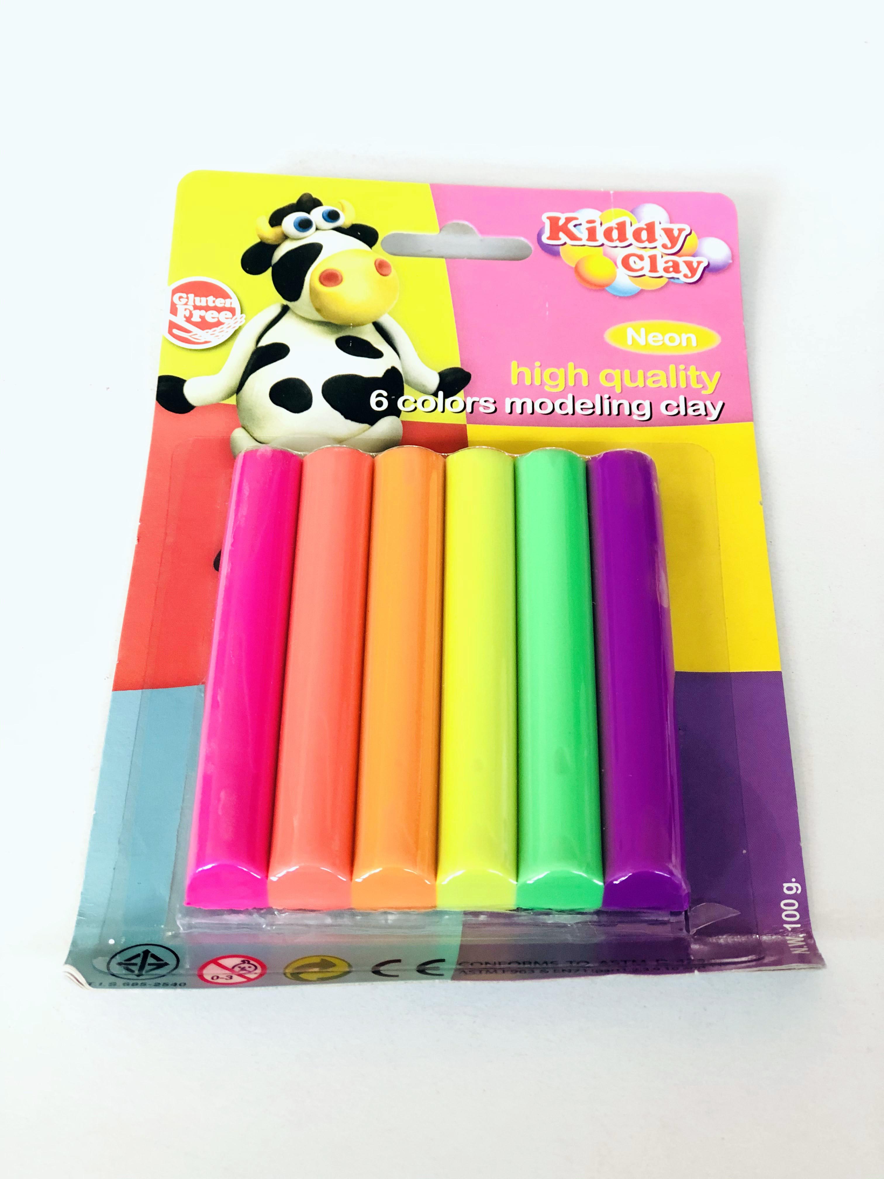 Kiddy Clay Neon 6 Color 