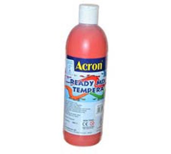 Acron Ready Mix Tempera Brilliant Red 500ml