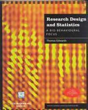Research Design And Statistics A Bio-Behavioural Focus