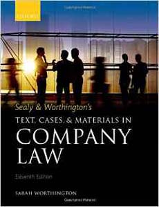 Sealy and Worthingtons Text Cases and Materials in Company Law