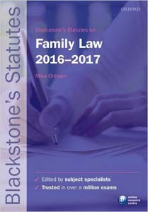 Blackstones Statutes on Family Law 2016-2017