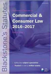 Blackstones Statutes on Commercial and Consumer Law 2016-2017