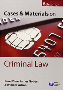 Cases and Materials on Criminal Law