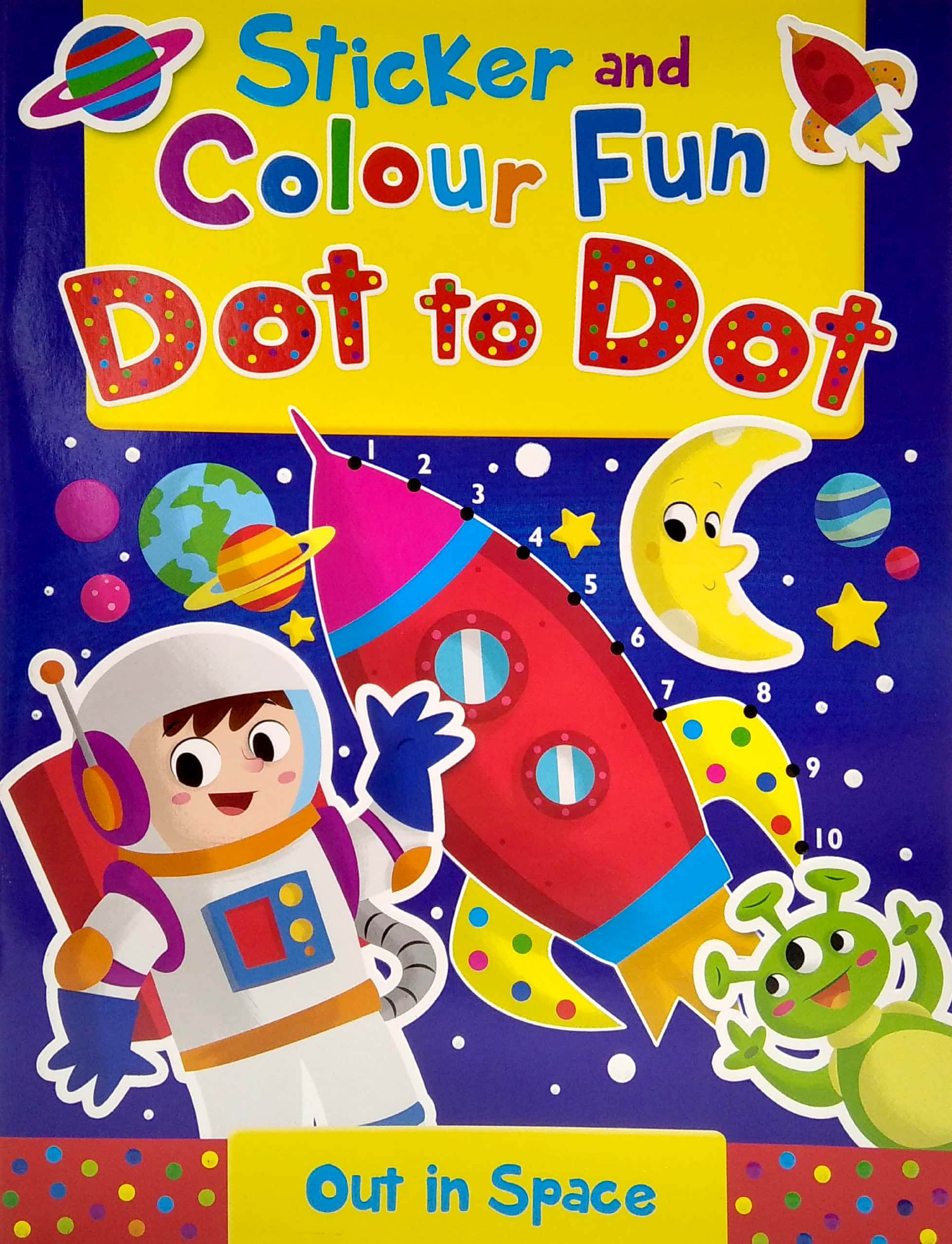Sticker and Colour Fun Dot to Dot Out in Space