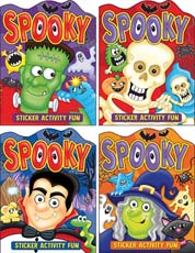 Spooky Sticker Activity Fun Book 3 (Blue)