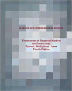 Foundations of Financial Markets and Institutions