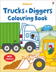 Trucks And Diggers Colouring Book 