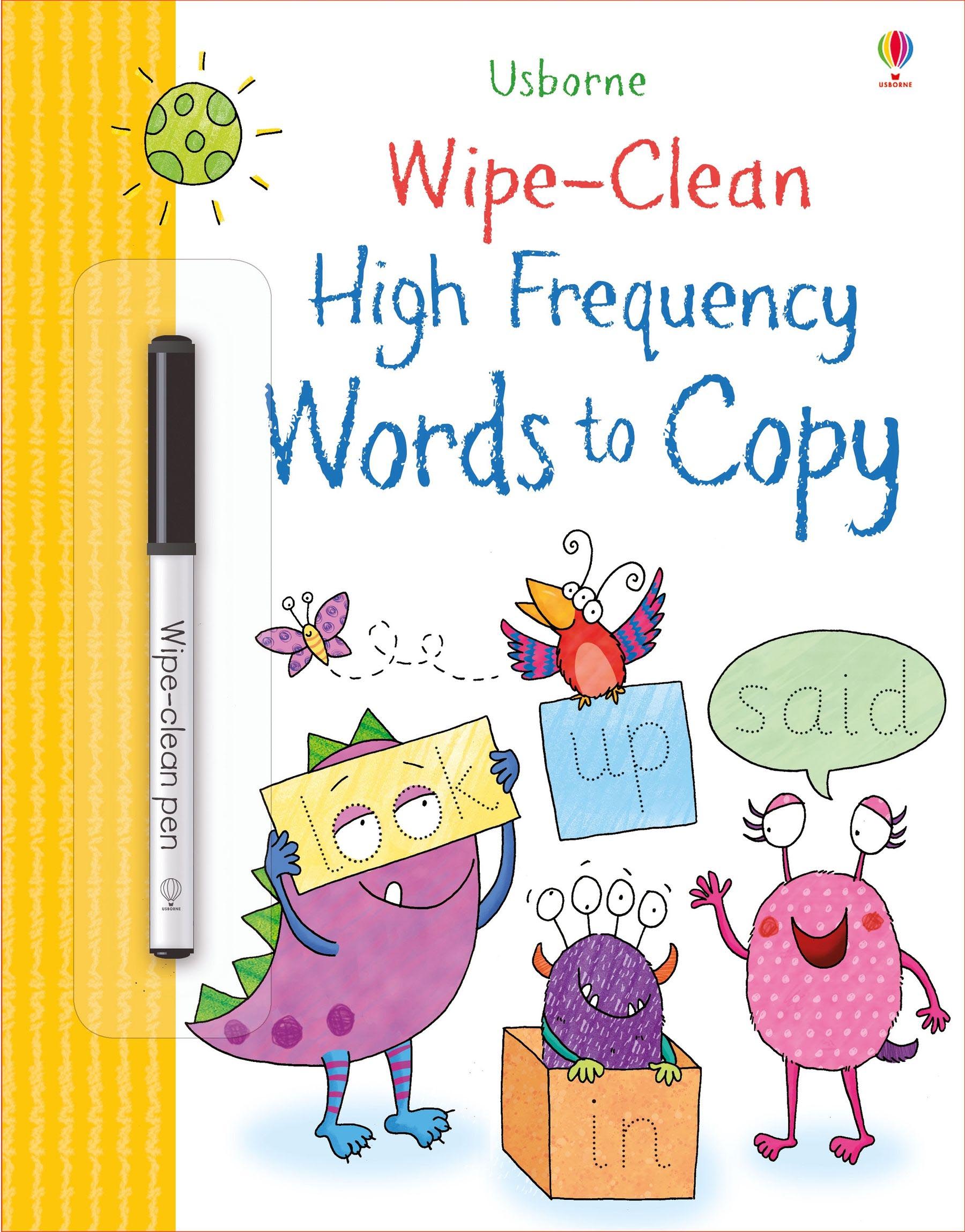 Usborne Wipe Clean High Frequency Words to Copy