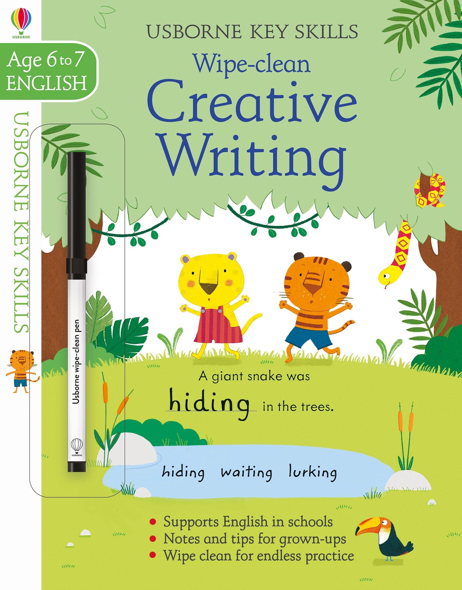 Usborne Key Skills Wipe Clean Creative Writing (Age 6 to 7 English)