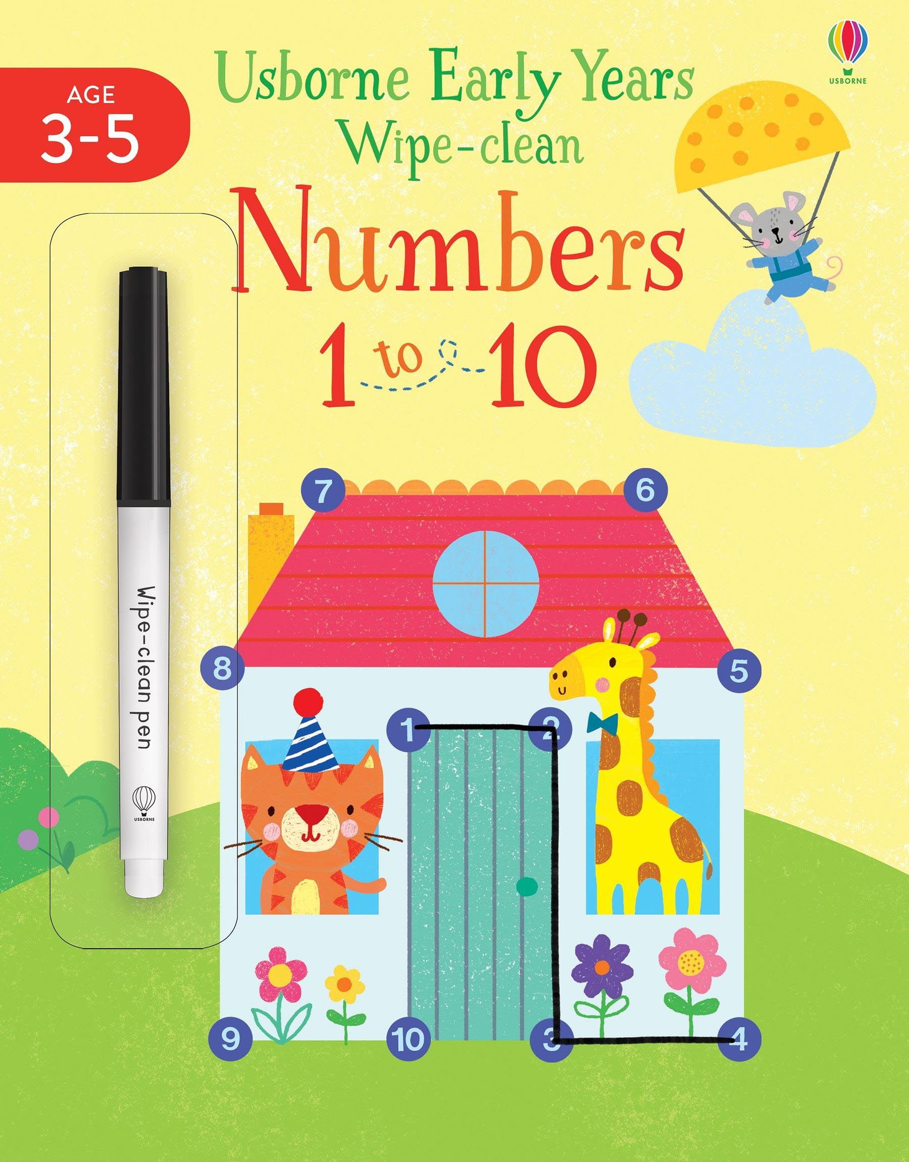 Usborne Early Years Wipe clean Numbers 1 to 10 ( Age 3-5 )