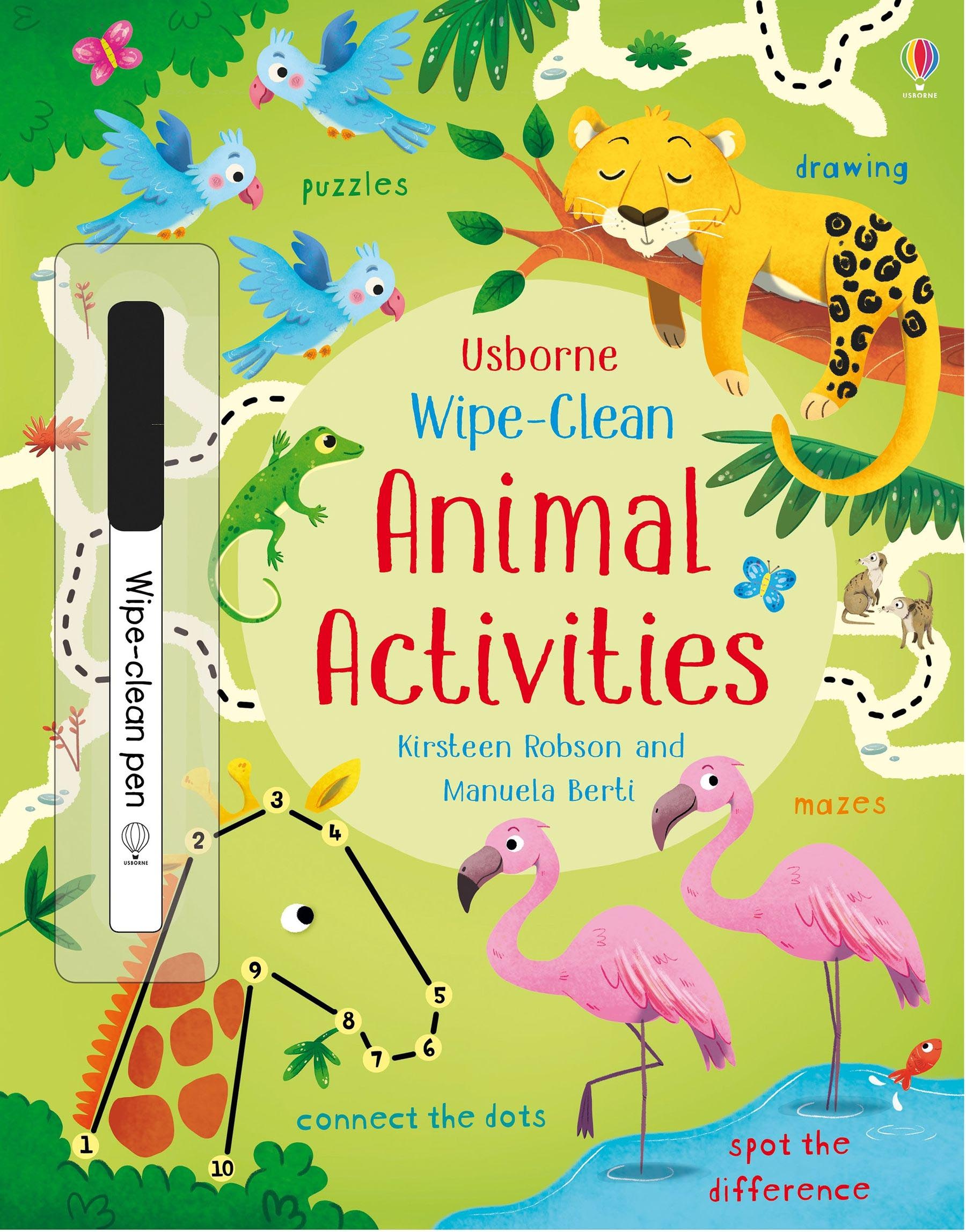 Usborne Wipe Clean Animal Activities