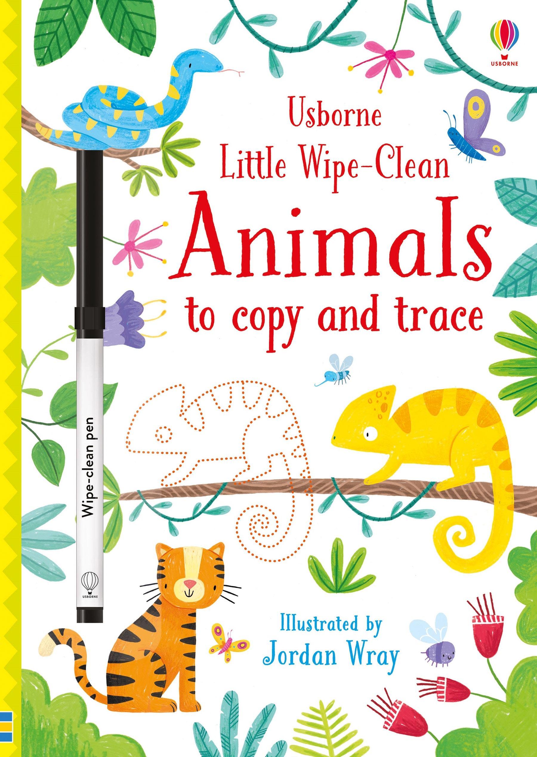 Usborne Little Wipe Clean Animals to Copy and Trace