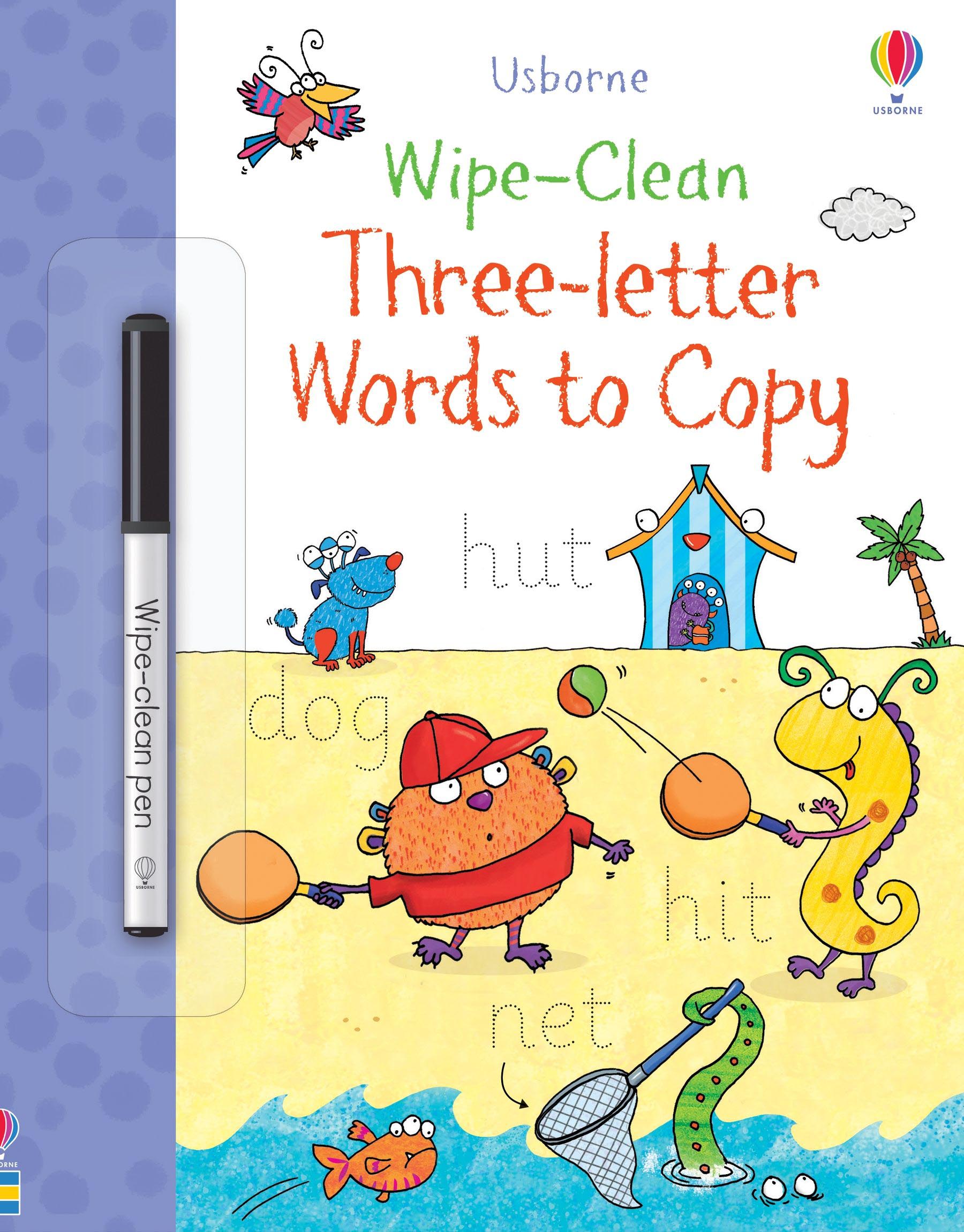 Usborne Wipe Clean Three-Letter Words to Copy
