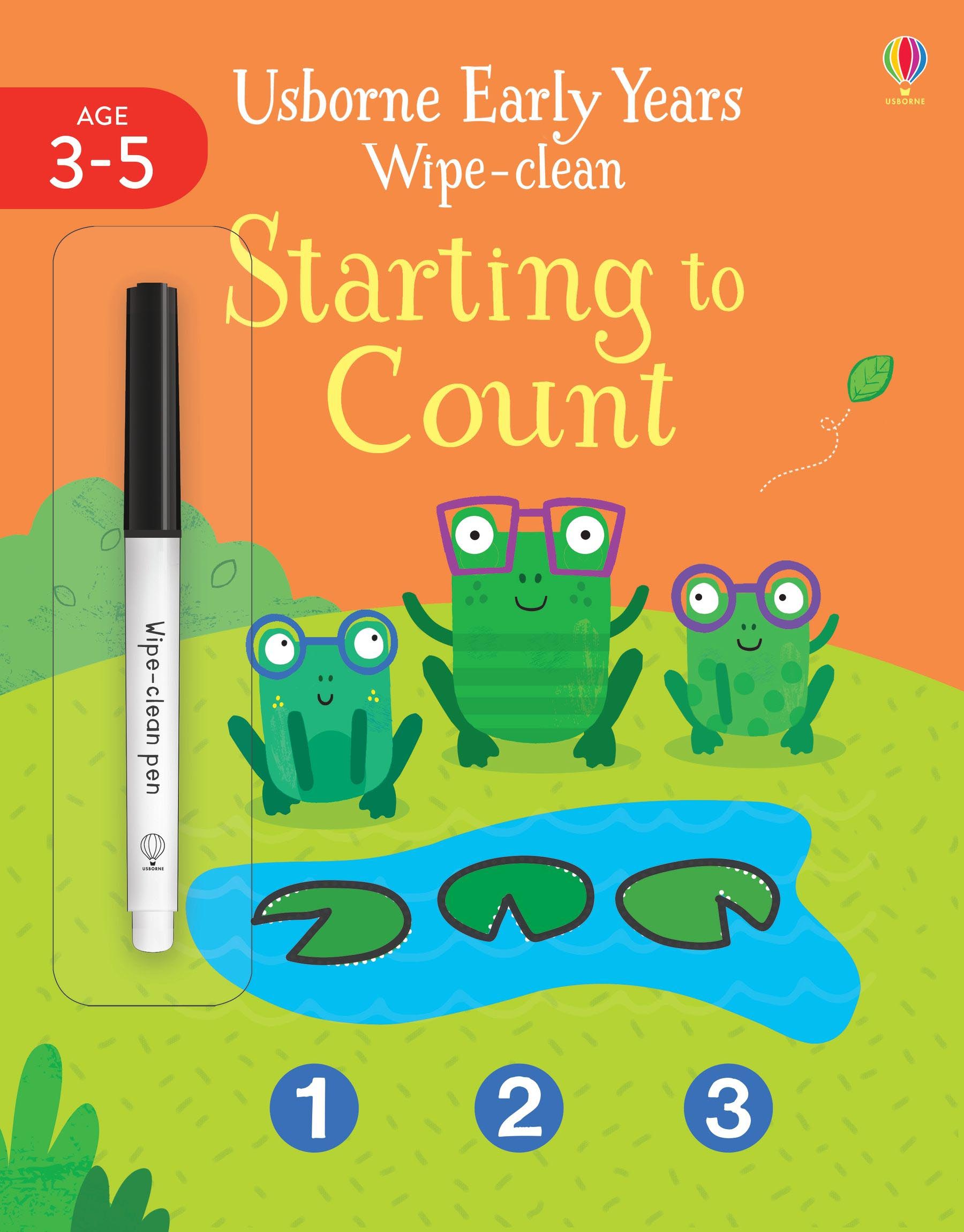 Usborne Early Years Wipe Clean Starting to Count ( Age 3-5 )