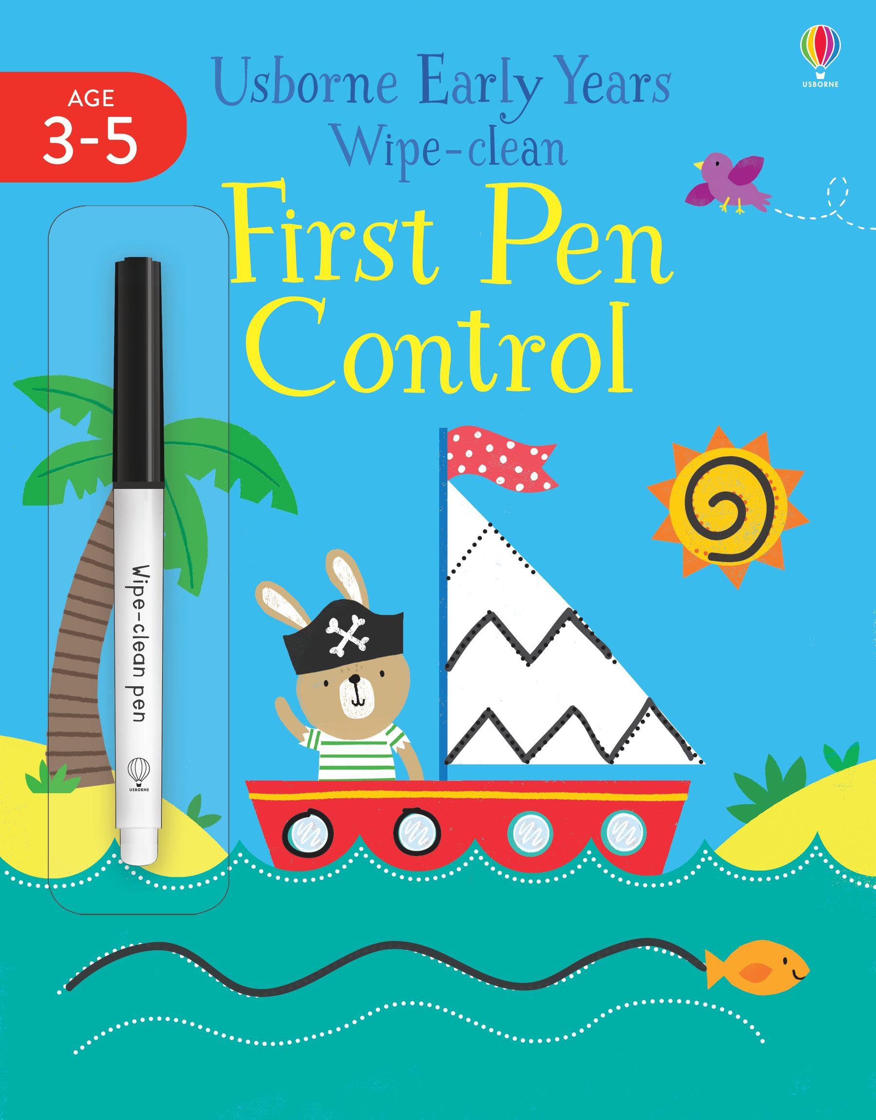 Usborne Early Years Wipe clean First Pen Control ( Age 3-5 )
