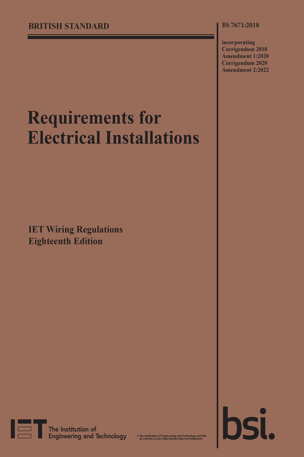 Requirements for Electrical Installations IET Wiring Regulations