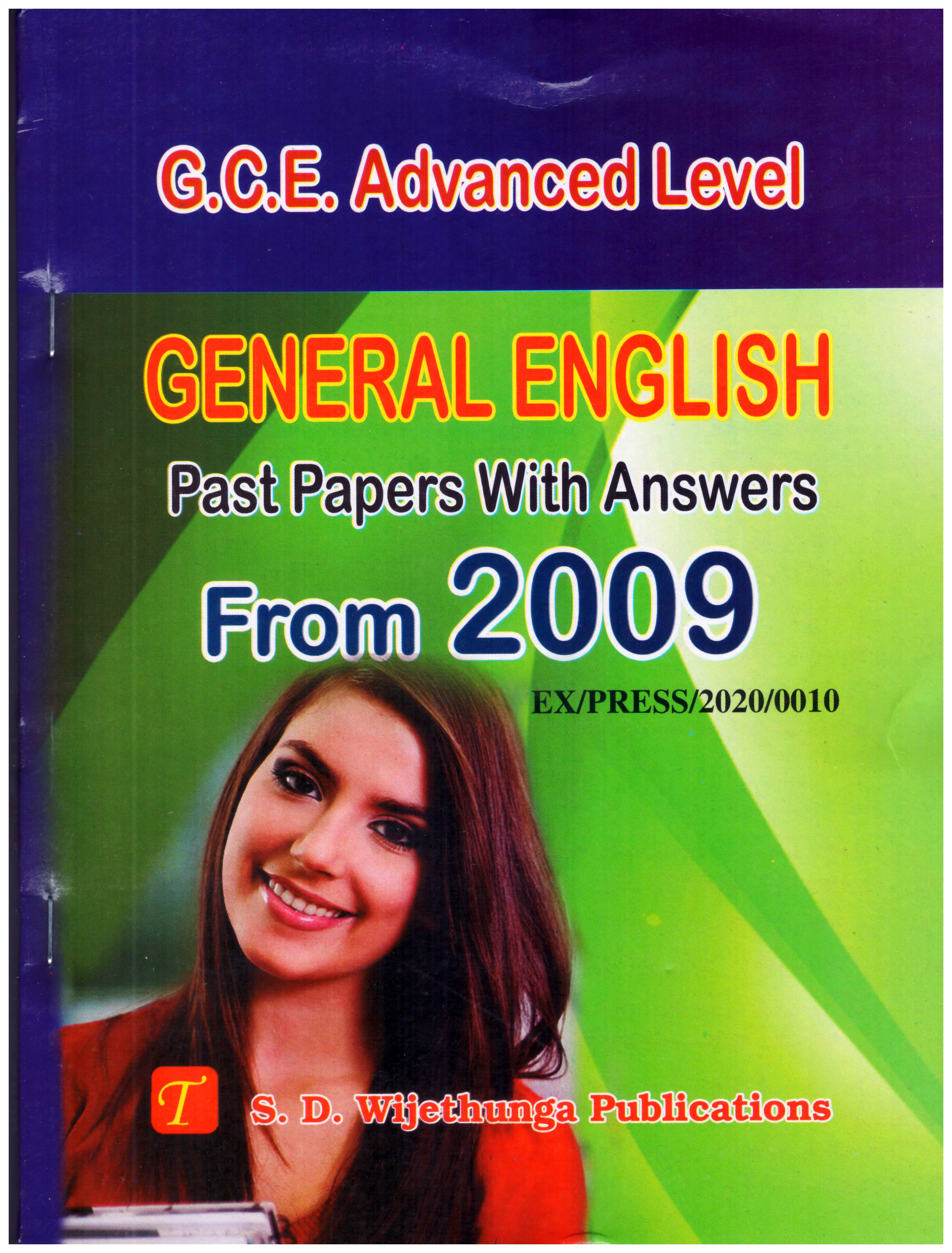 G.C.E.A/L Genaral English Past papers with Answers 2009-2024