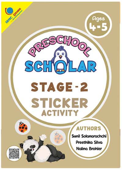 Preschool Scholar Stage - 2 Sticker Activity (Ages 4 - 5)