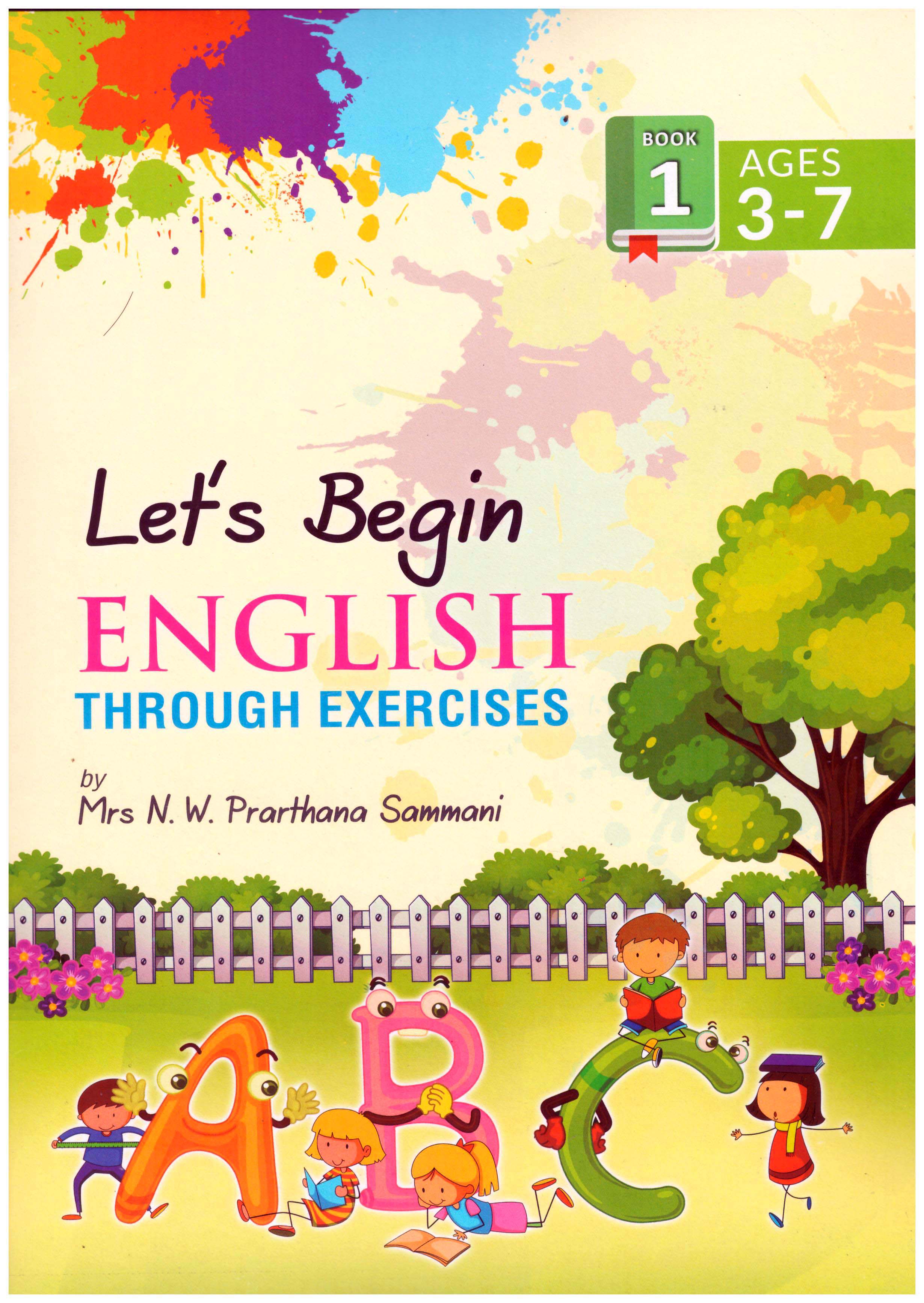 Let's Begin English Through Exercies Book - 01 (Age 3-7)
