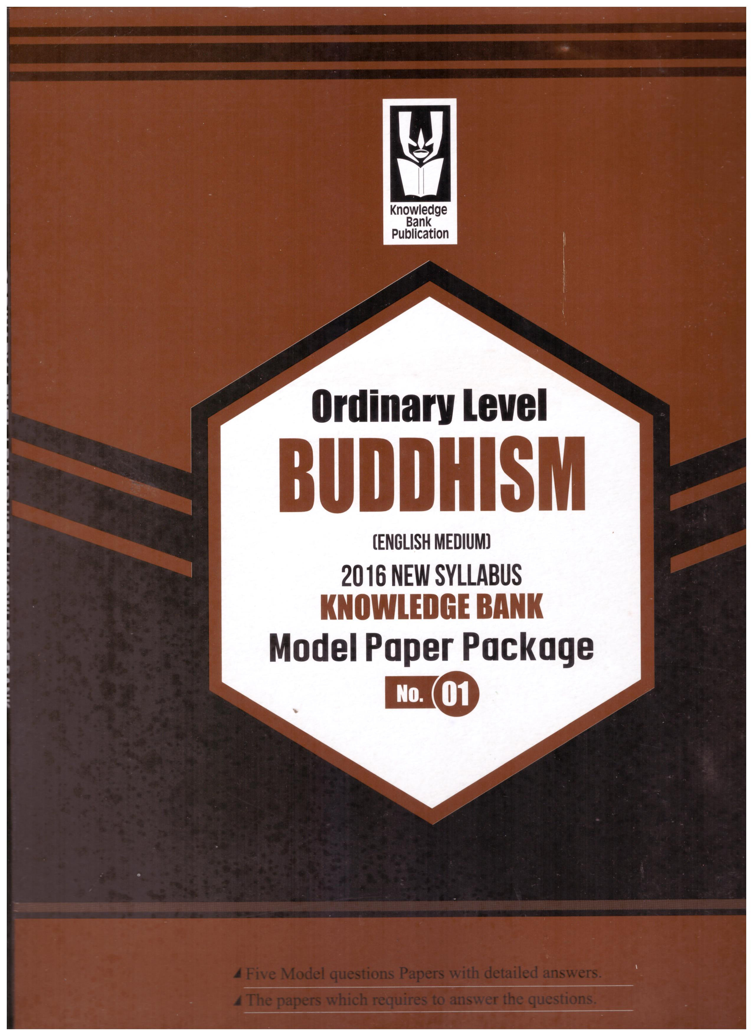 Knowledge Bank O/L Buddhism Model Paper Package No 1