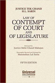 Law of Contempt of Court and of Legislature