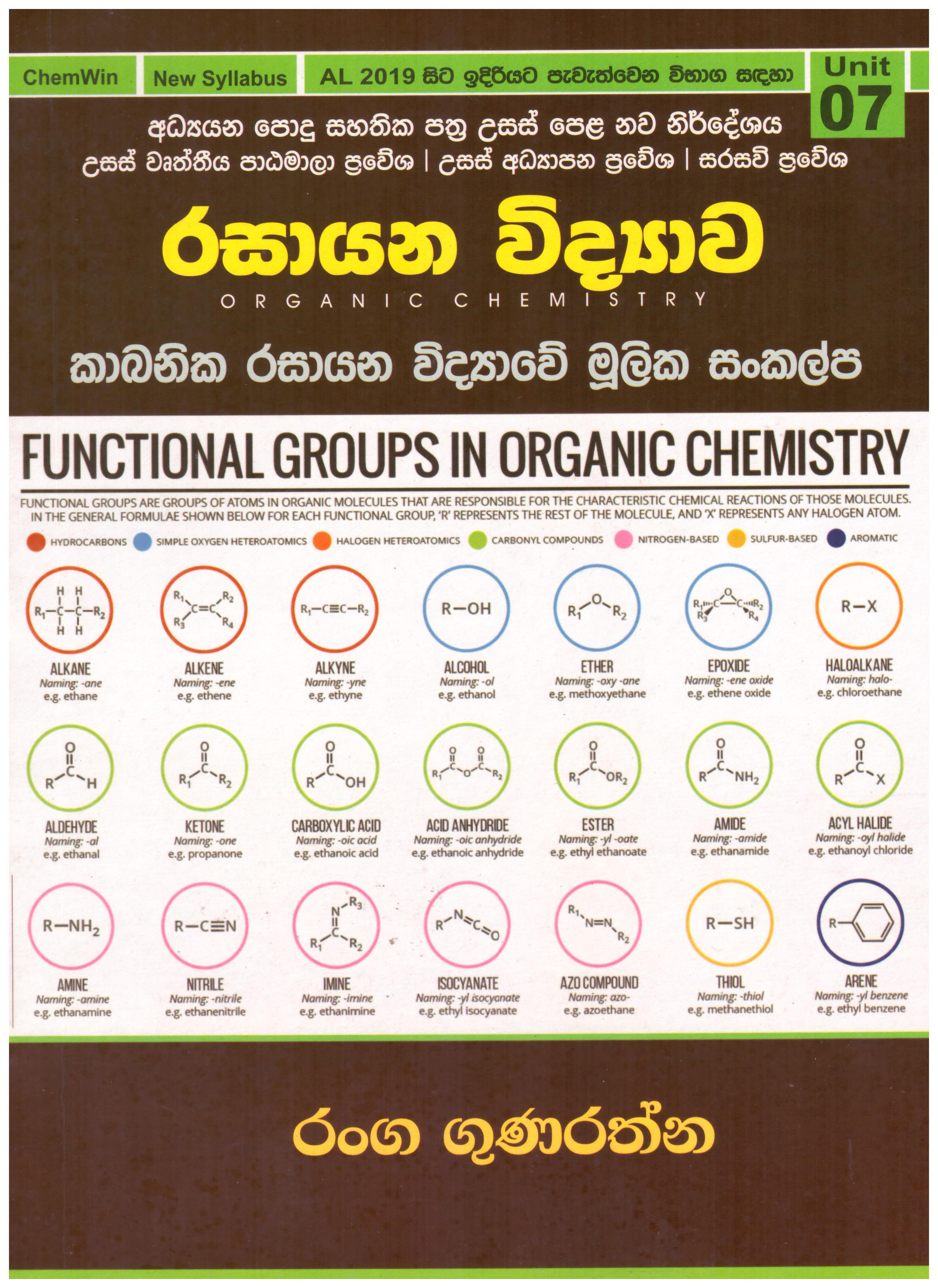 Rsayana Vidyawa - Kabanika Rasayana Vidyawe Mulika Sankalpa ( Unit 7 )