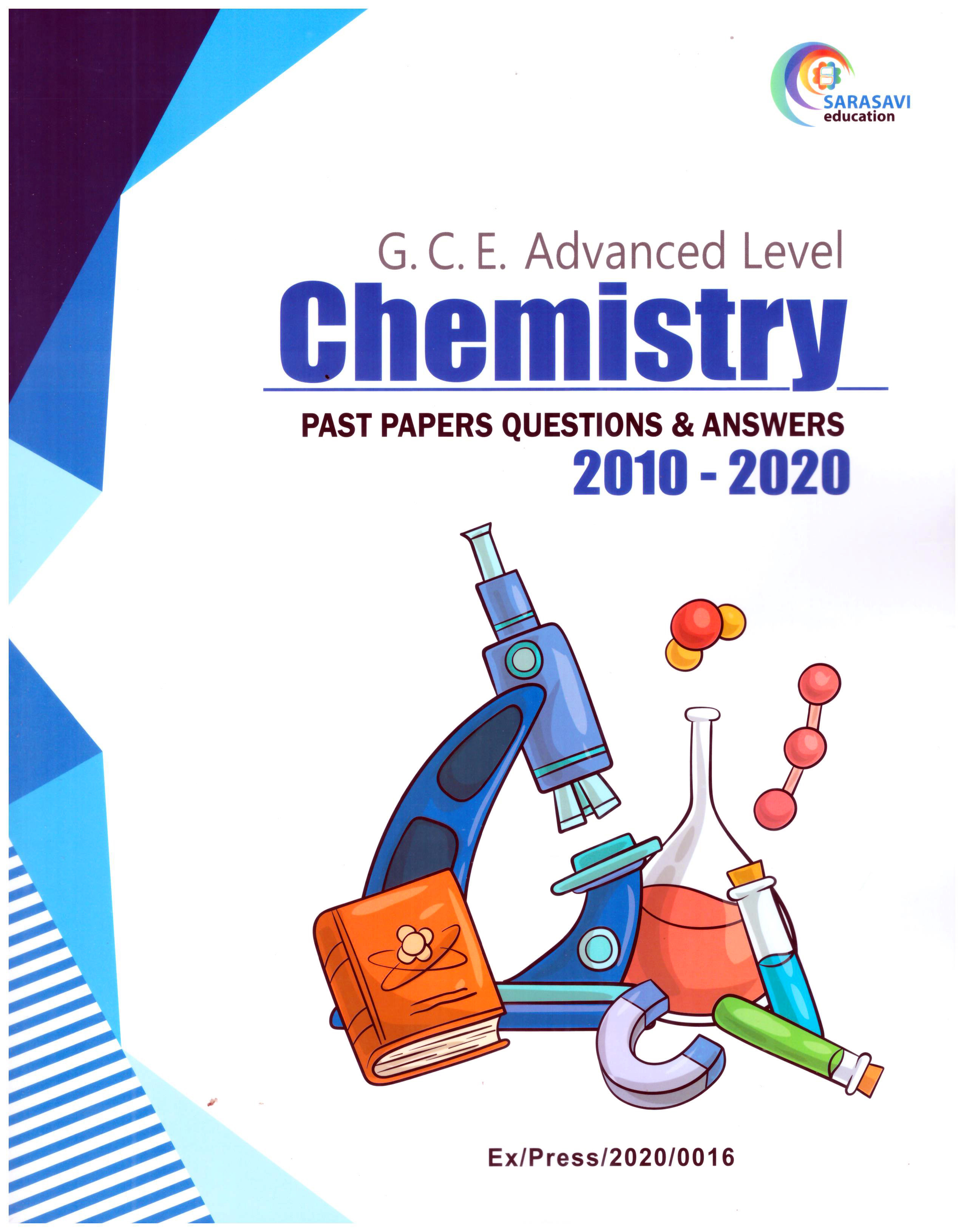 Sarasavi A/L Chemistry ( Past Papers Questions and Answers 2010 - 2020 )