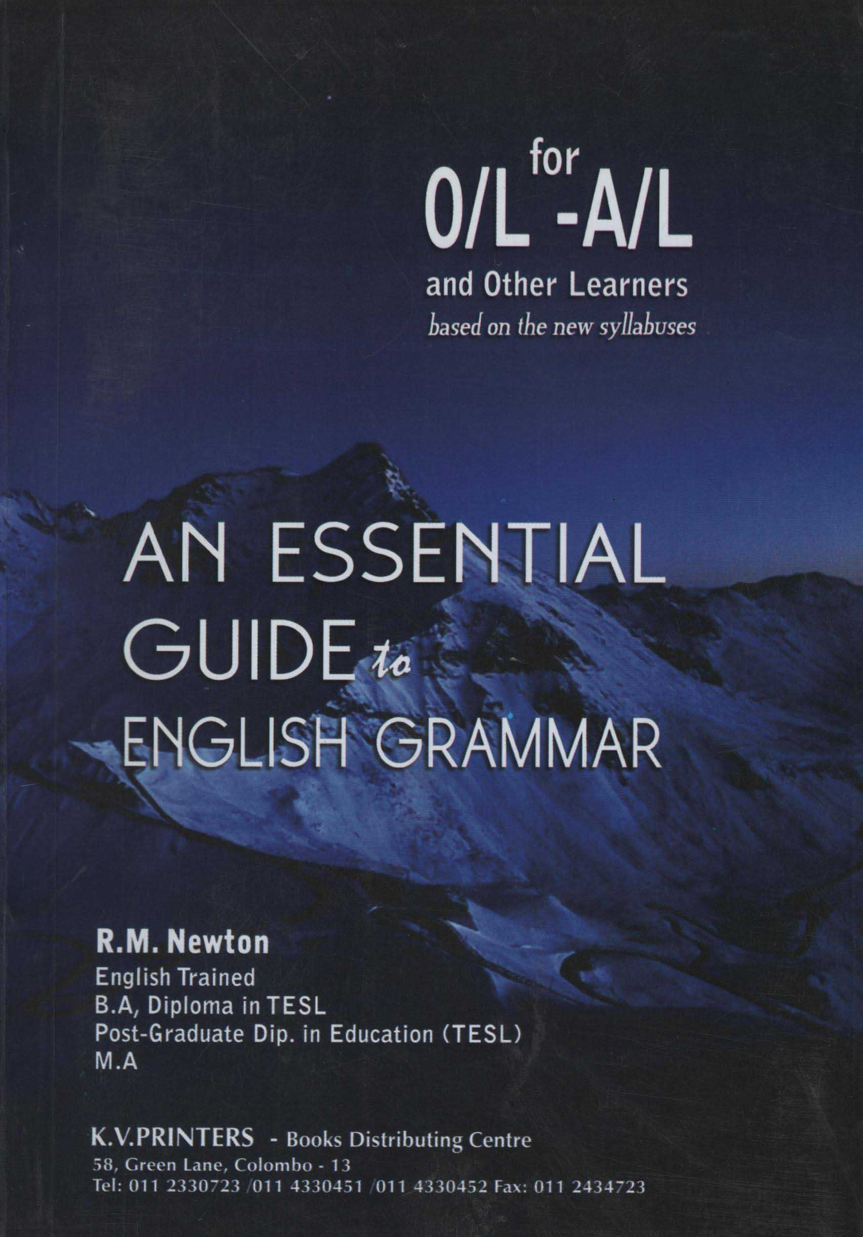 AN Essential Guide to English Grammar for O/L - A/L