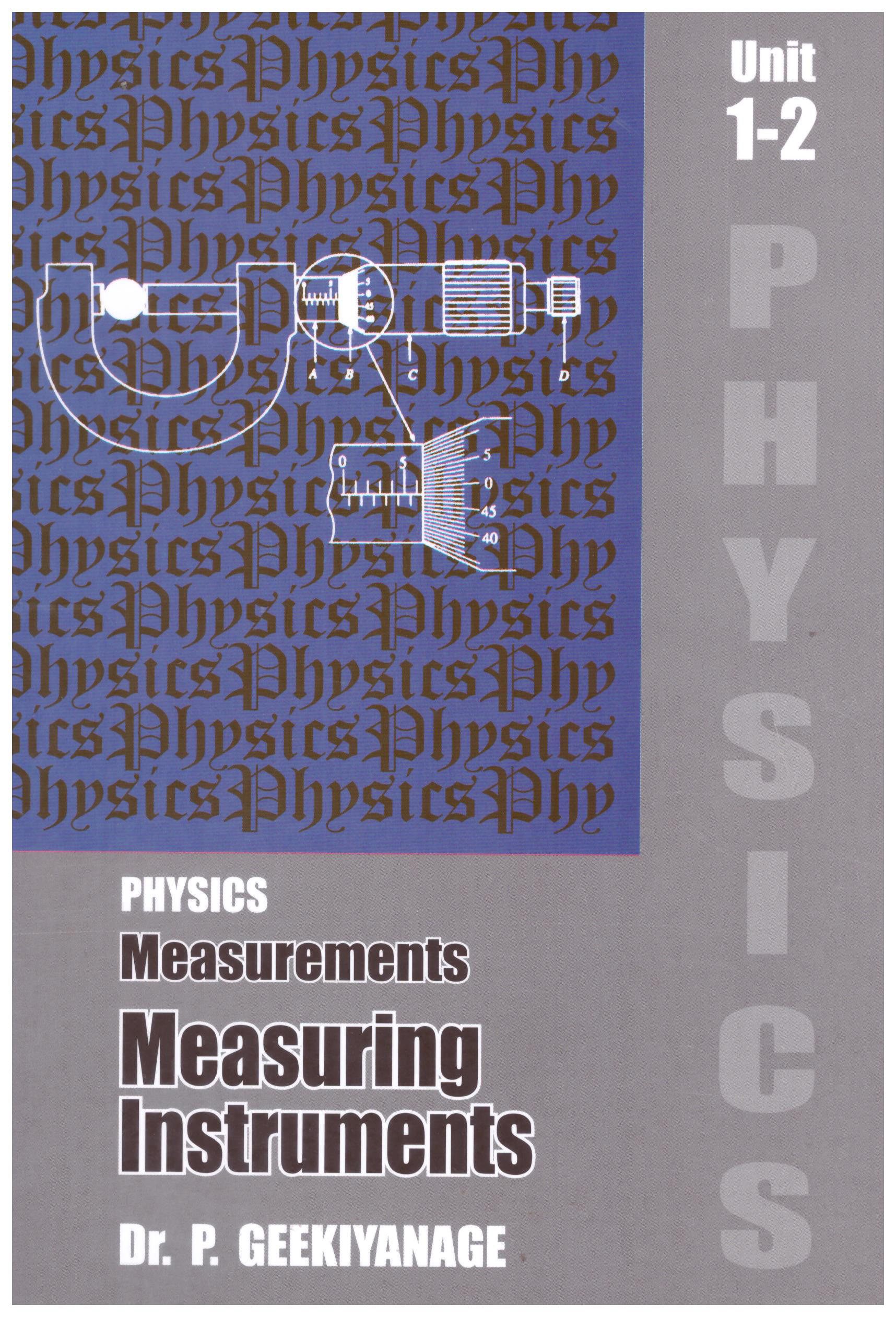 Physics Measurements Measuring Instruments Unit 1-2