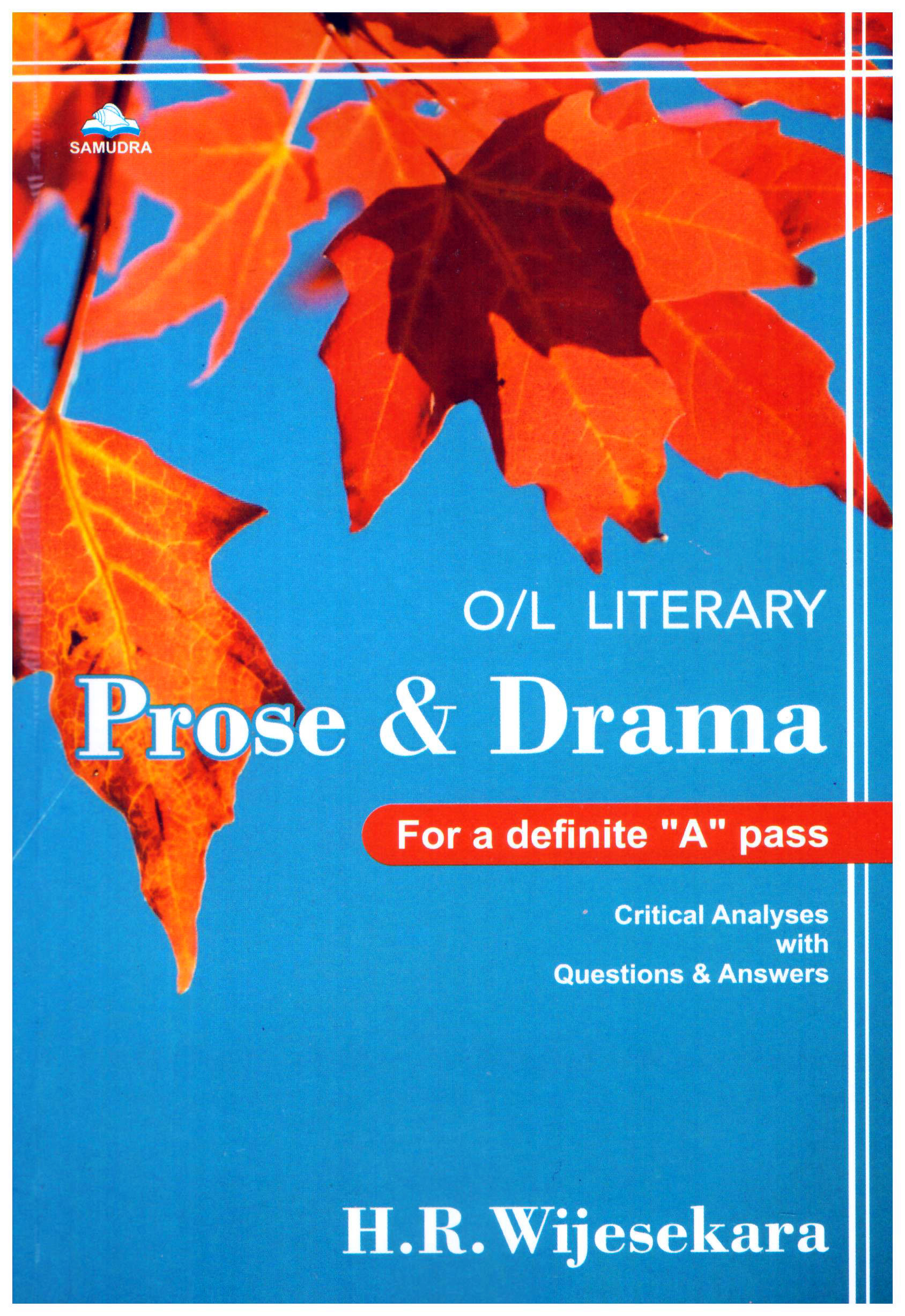 O/L Literary Prose And Drama (Critical Analysis)