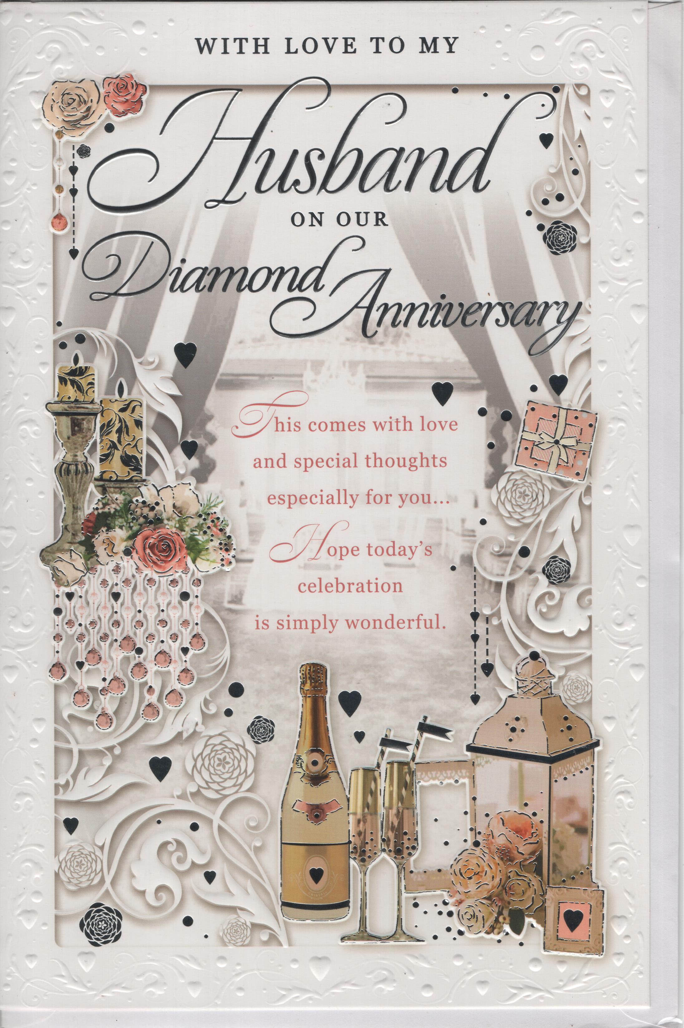 Xpress Yourself Greeting Card : With Love To My Husband on Your Diamond Anniversary