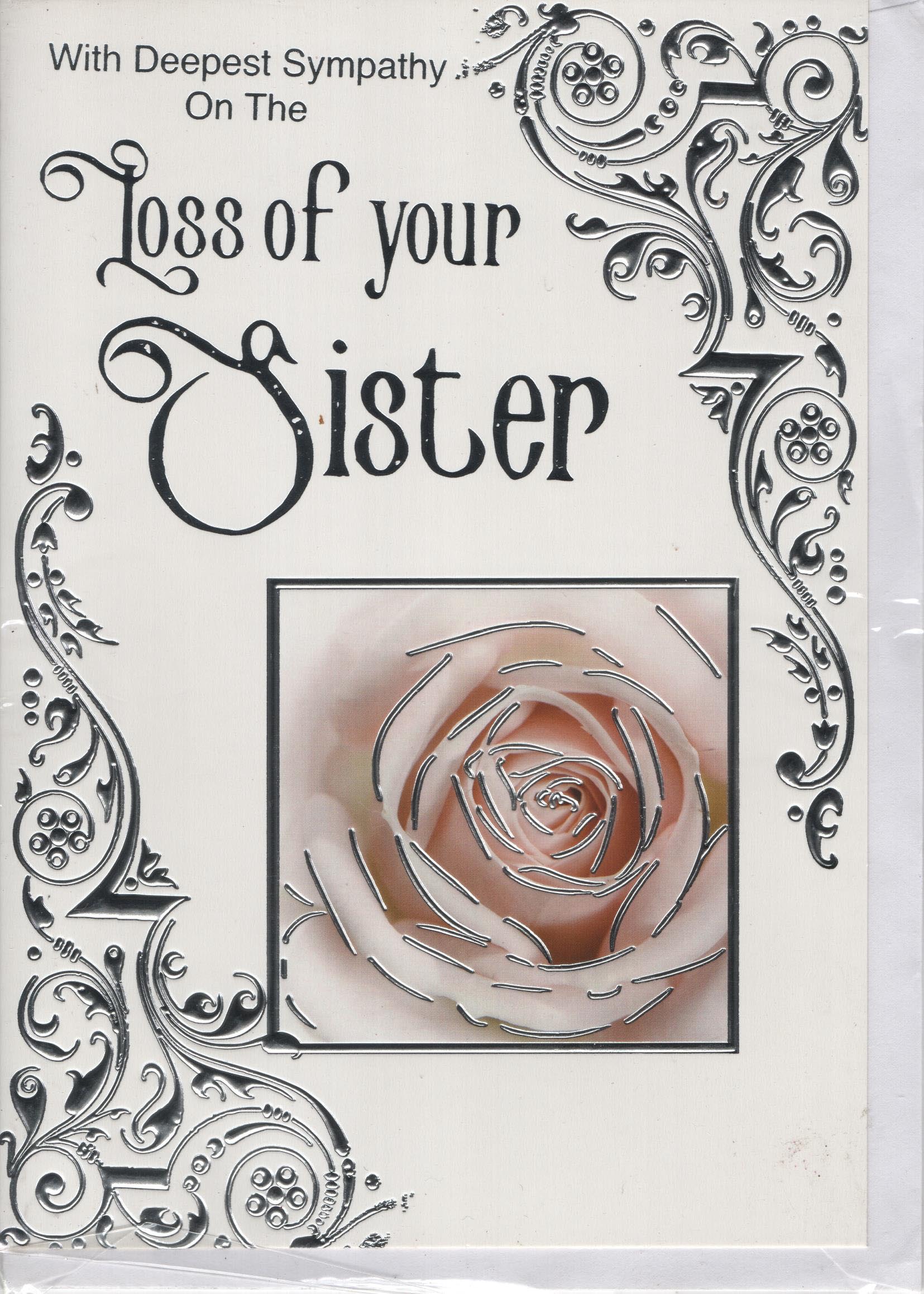 With Deepest Sympathy on The Loss of Your Sister Greeting Card