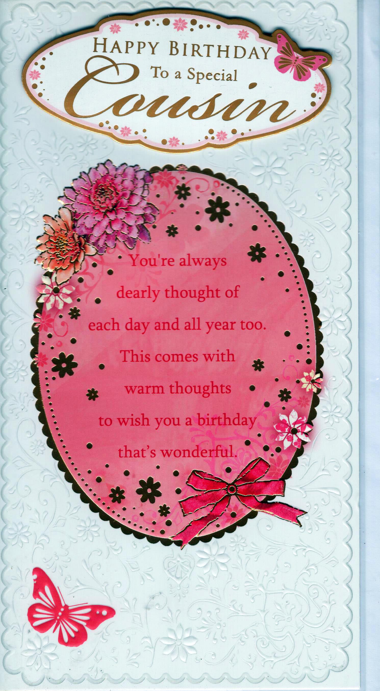 Happy Birthday To a Special Cousin Greeting Card