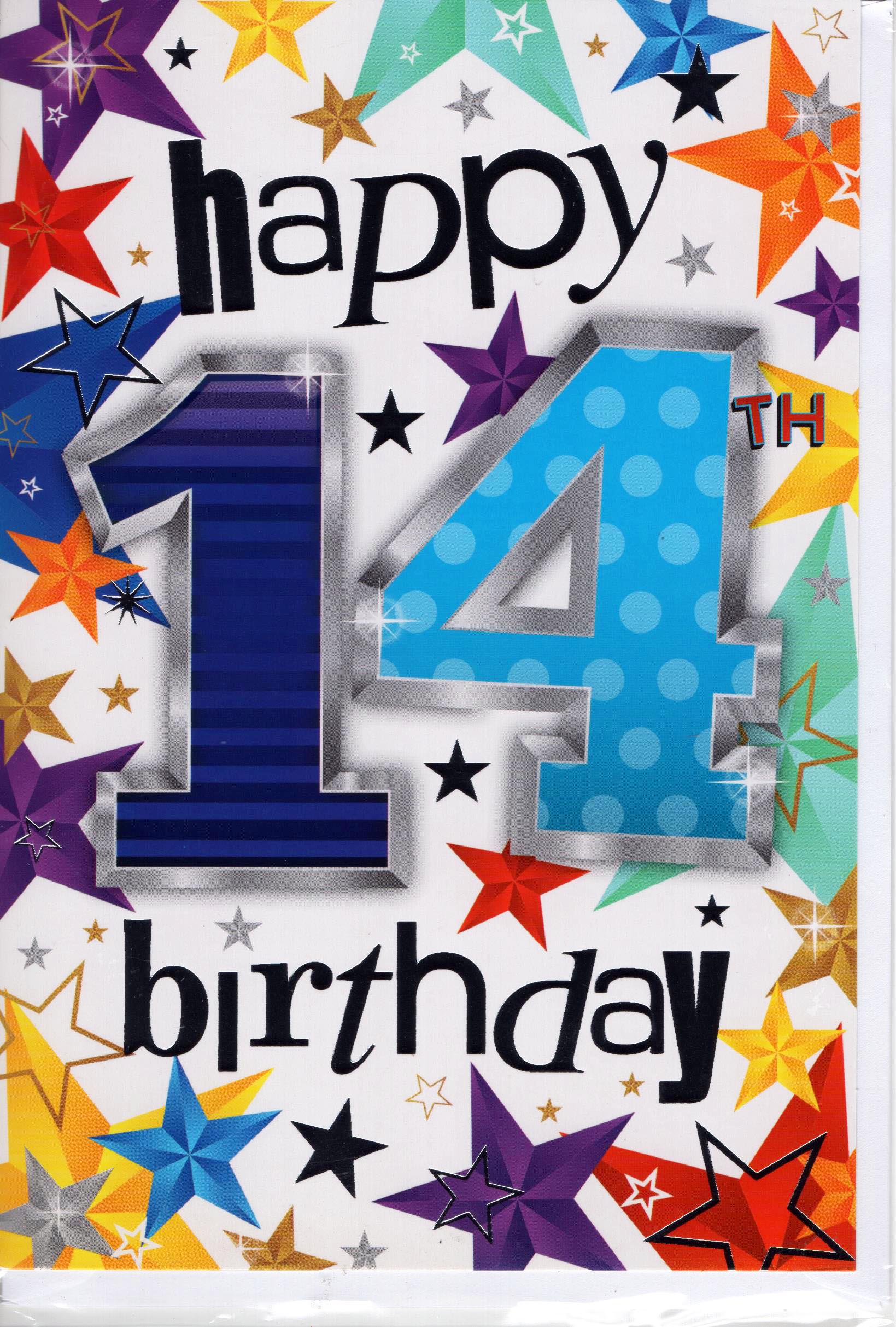 Happy 14th Birthday Greeting Card