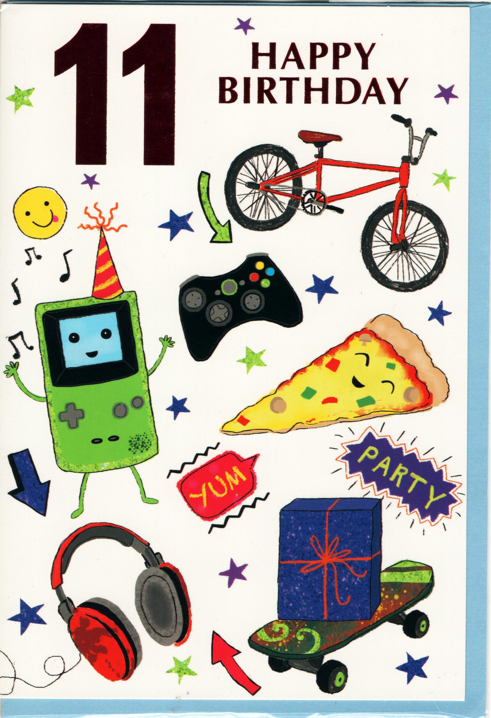 Happy Birthday 11 Greeting Card