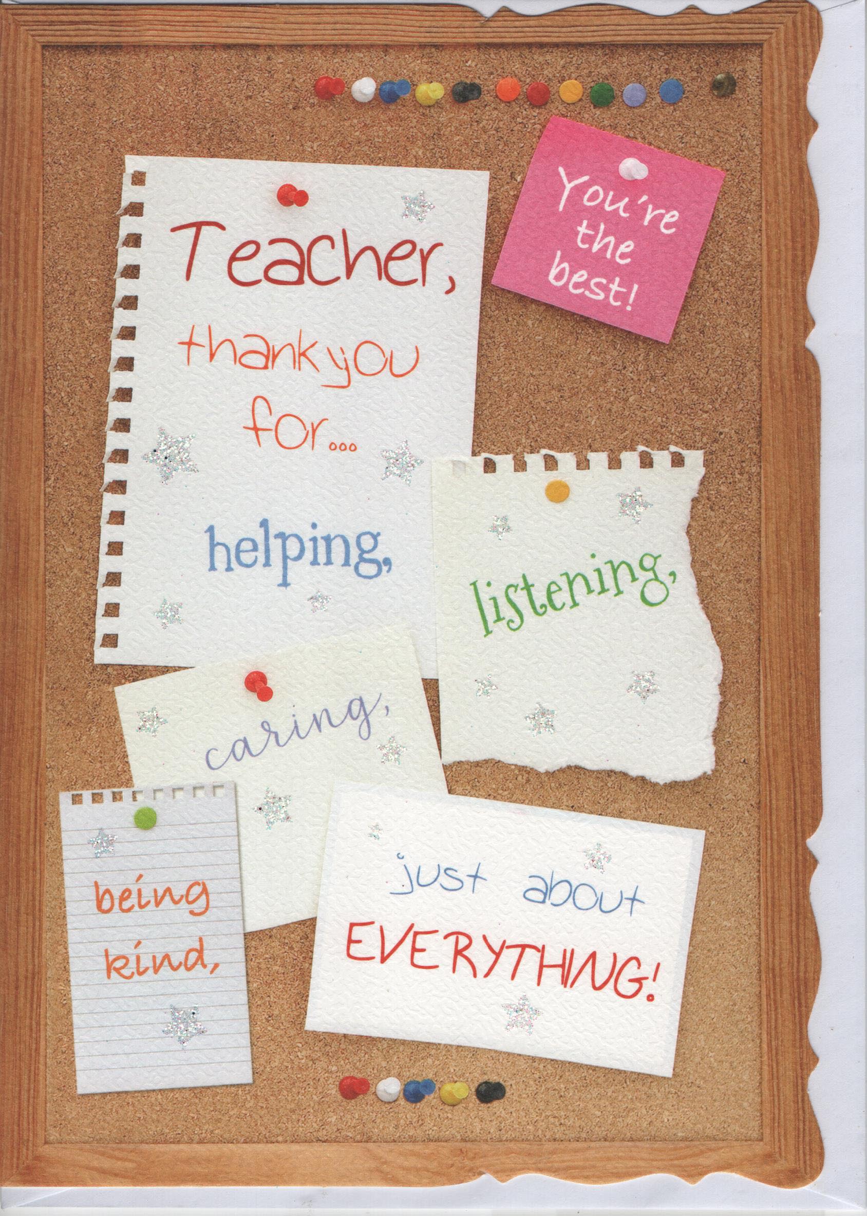 To the Very Best Teacher Thank You Youve been So Great