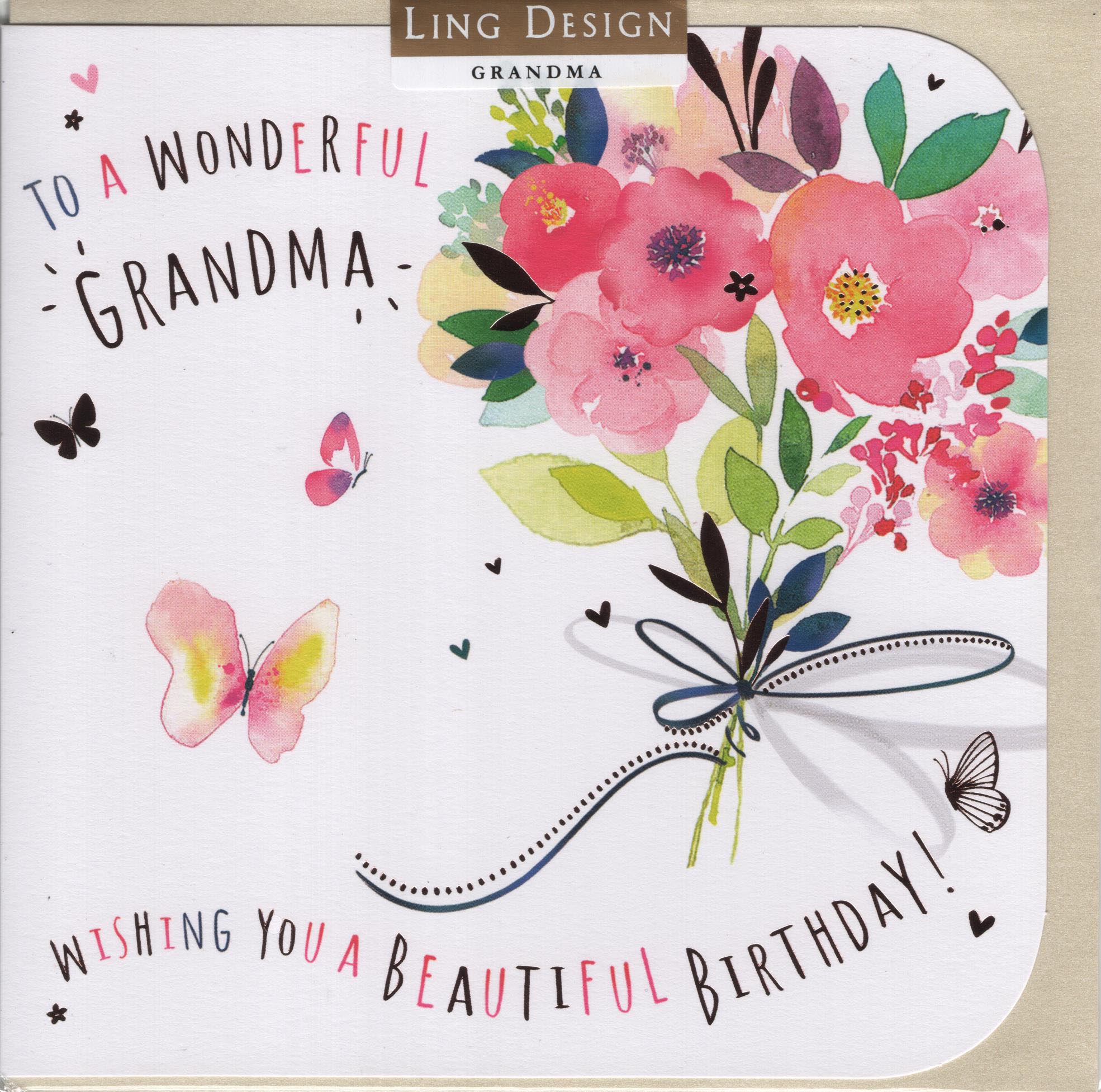 To a Wonderful Grandma Wishing You a Beautiful Birthday