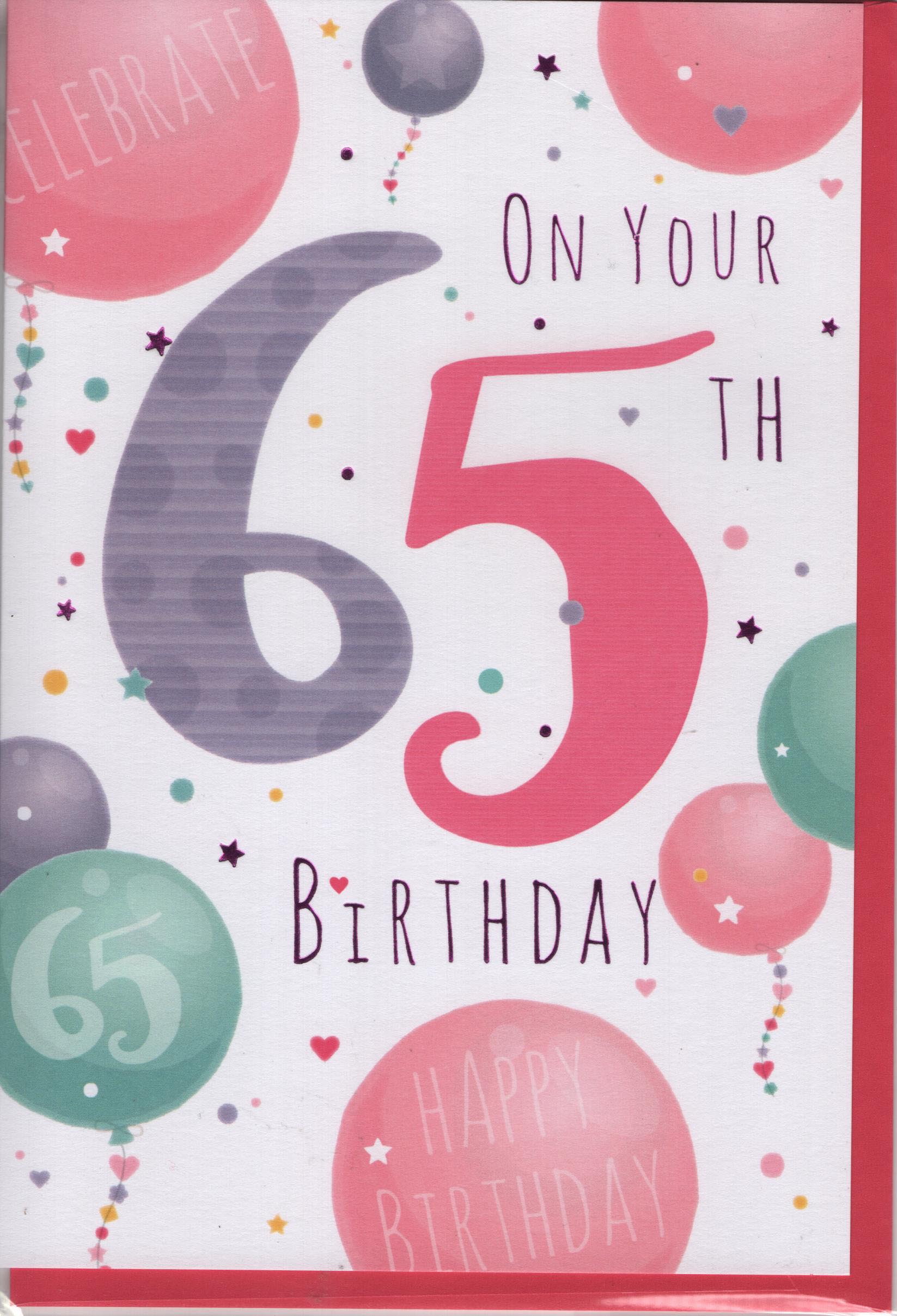 On Your 65th Birthday